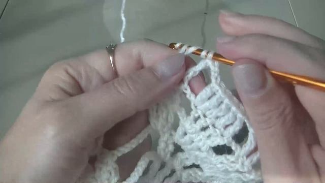 Шаль  Дубовые листья . Часть 3.