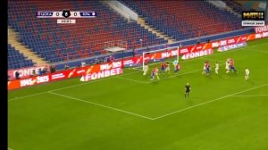 смотрю обзор матча ЦСКА против Краснодара.