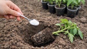 В лунку при Посадке Томатов Огурцов и Перца добавьте это. Быстро пойдут в рост и завалят урожаем