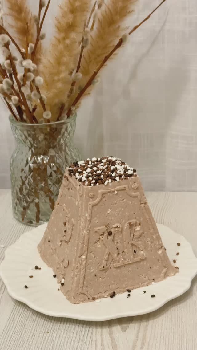 Творожная пасха с вишней и шоколадом без заваривания, без хлопот. Простой рецепт и очень вкусный