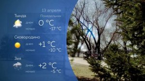 Прогноз погоды на 13.04.2026