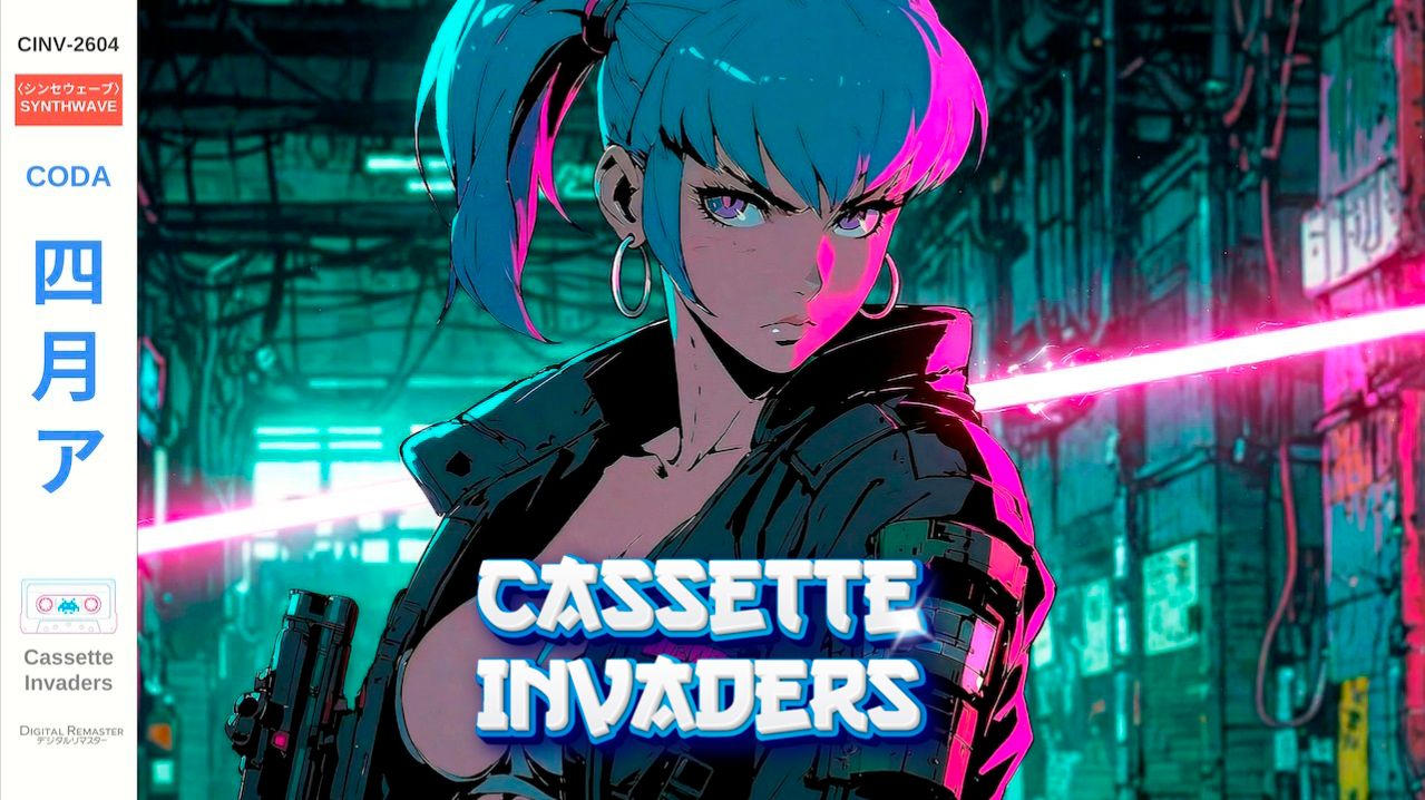 👾Synthwave Mix | CODA🔗Noir Cyberpunk_CASSETTE INVADERS_13-04-2026