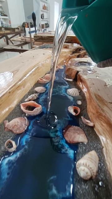 Морской столик в работе