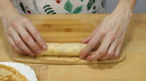 Блинчики со сладкими начинками творожная и яблочная