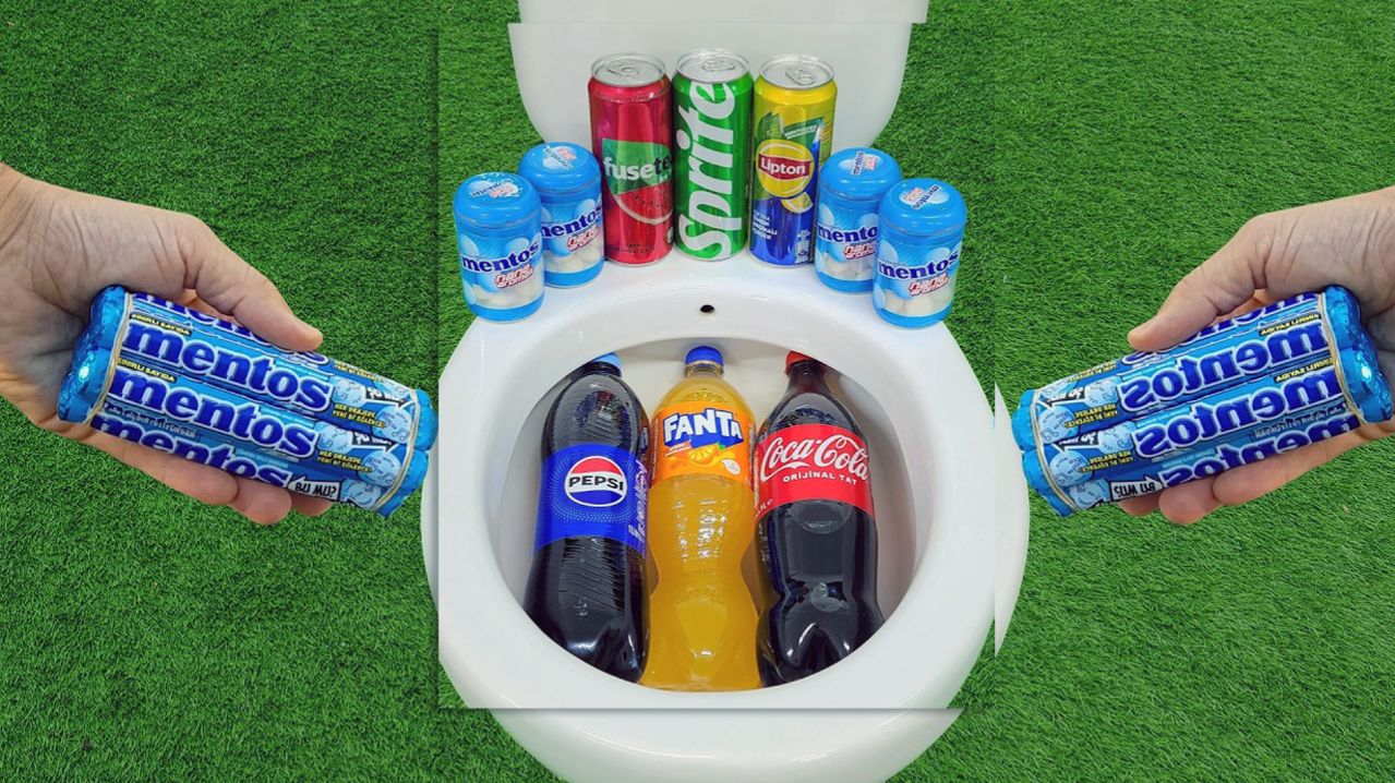 Мультики для детей.  Эксперимент C Гозировками и белым Туалетом Скибиди. Мультики залипалки малышам