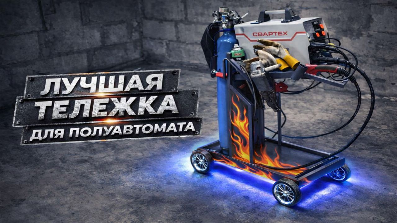 САМАЯ ЛУЧШАЯ ТЕЛЕЖКА ДЛЯ ПОЛУАВТОМАТА!