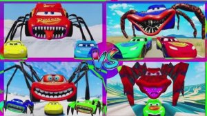 МОЛНИЯ МАКВИН против ВСЕХ МАШИН МОНСТРОВ — Мега Битва и Музыкальный Челлендж 🏎️👹🔥