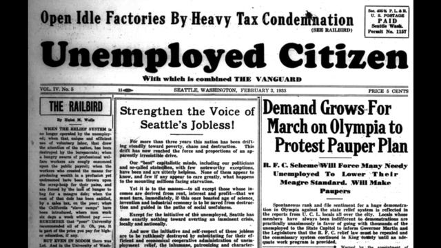 История голодных маршей в США 1932—1933, в штате Вашингтон