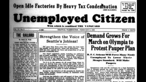 История голодных маршей в США 1932—1933, в штате Вашингтон