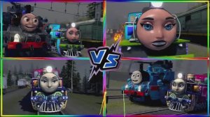 ПОЕЗД МУТАНТ против ДОБРЫЙ ПАРОВОЗИК и ТЕМНЫЙ ЗВЕРЬ — Битва Поездов-Монстров 🚂👹⚡️