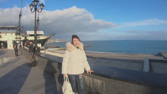 Дождливая ЯЛТА 26. Февраль. Набережная. ВИЛЛА СОФИЯ. Чебуречная.