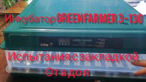 Испытания инкубатора GREEN FARMER 3-130. Первая закладка яиц от начала до конца вылупления птенцов.