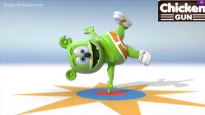 Gummy bear in the language of Chicken Gun song