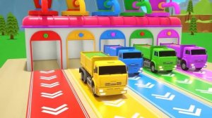 Мультики для детей - Детские машинки, фрукты и футбольные мячи — детские стишки и песни