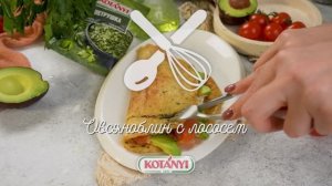 Овсяноблин с лососем