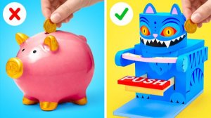 Вау! Копилка с котиком: DIY защитник монет своими руками 🐱💰