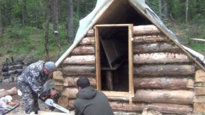 Охота и Рыбалка Строим ИЗБУ Жизнь ОТШЕЛЬНИКА в ДЕВСТВЕННОЙ ТАЙГЕ Рыбалка 25 Сухопит 5авг Изба Сибирь