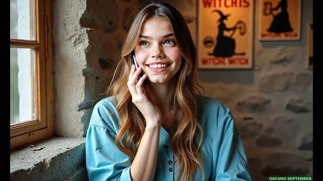 ИИарт 8-49 - Ведьмочка Сентябрь у озера