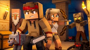 Охота в древнем храме: битва за сокровища Майнкрафт