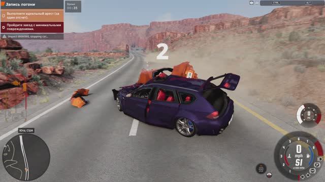 BeamNG.drive в 4К. 3840 × 2160 Битва двух современных машин ЕТК класса люкс!