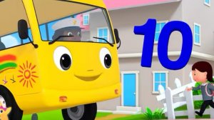 Десять маленьких автобусов🚌 песенка для детей⭐️ детские потешки