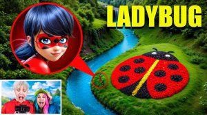 МОЙ ДРОН СНЯЛ ЛЕДИ БАГ & СУПЕР-КОТ в реальной жизни!!