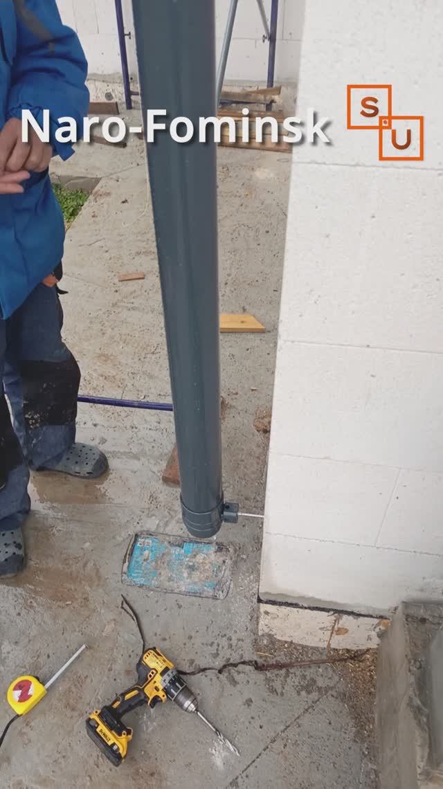 Монтаж водосточки Docke Lux