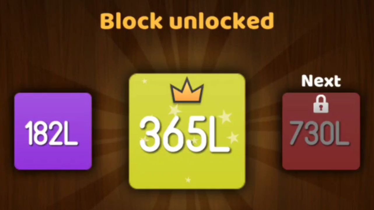 NumBlocks (91L → 182L → 365L)