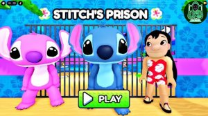 Побег Стича из тюрьмы - Игровой процесс | #obby #roblox