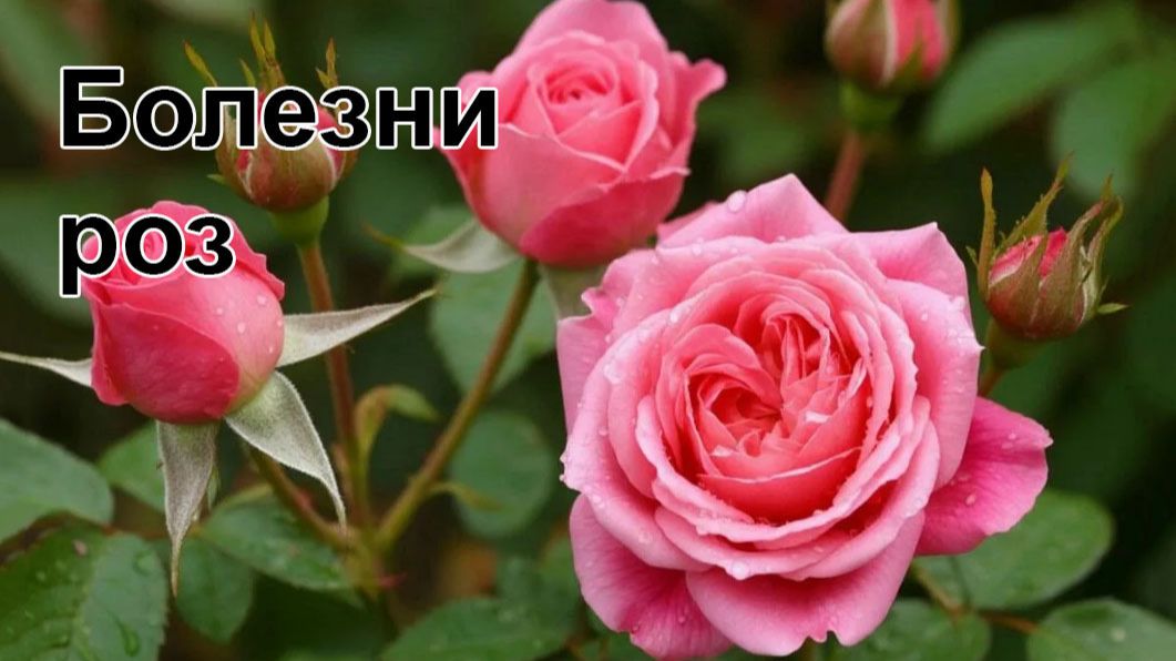 Основные болезни роз