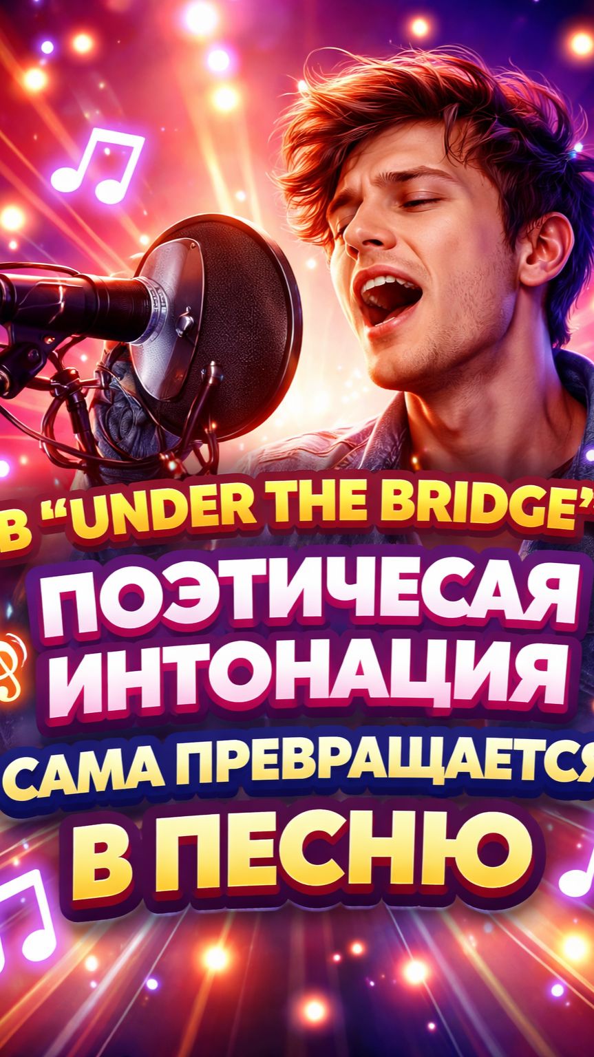Александр Пушной: Under The Bridge, поэтическая интонация превращается в песню