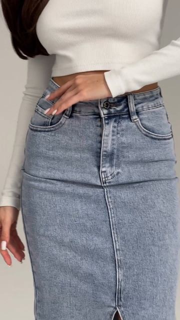 Арт. 210555380 Юбка джинсовая удлиненная