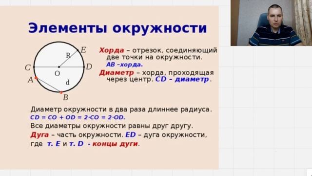 Что такое окружность? Радиус, диаметр, хорда и дуга окружности