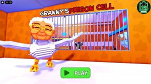 Секретный побег бабушки из тюрьмы! Obby Gamepaly #roblox