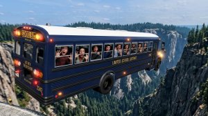 BeamNG Drive - Эпичные высокоскоростные прыжки на автомобиле