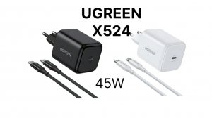 Зарядка 2-в-1, которая помещается в ладонь! UGREEN 45W GaN 🔌
