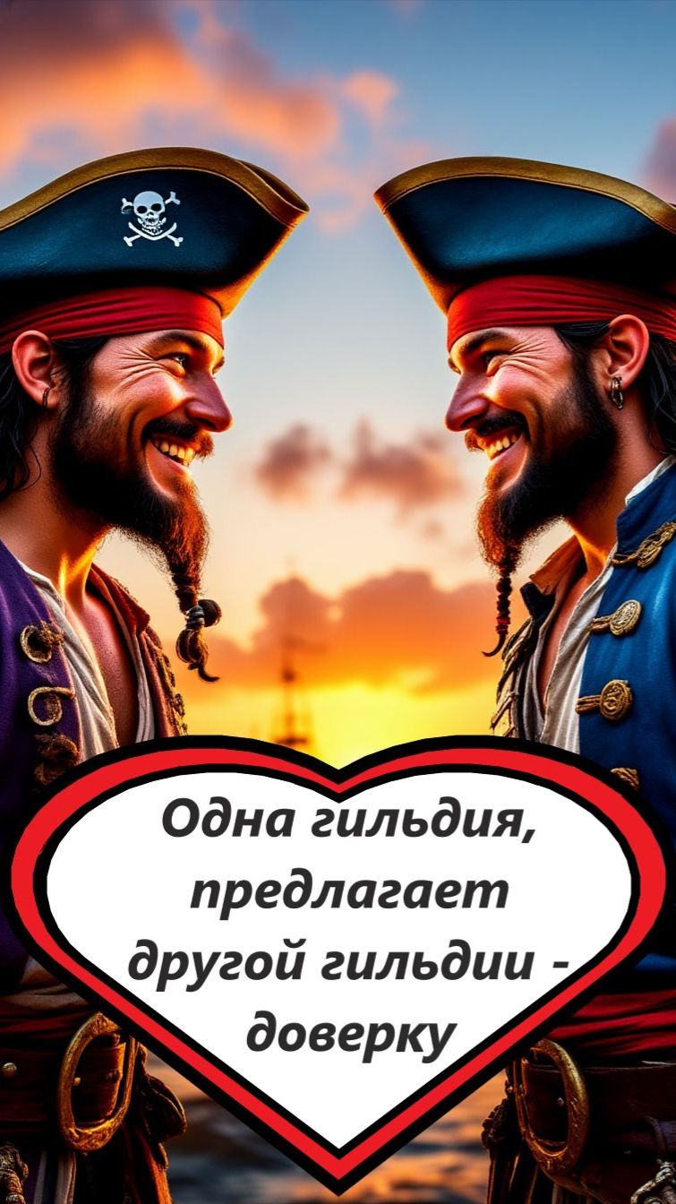 Одна гильдия, предлагает другой гильдии - доверку