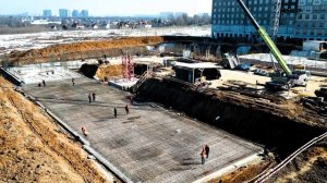 ЖК «Живописный» — съёмка с воздуха март 2026