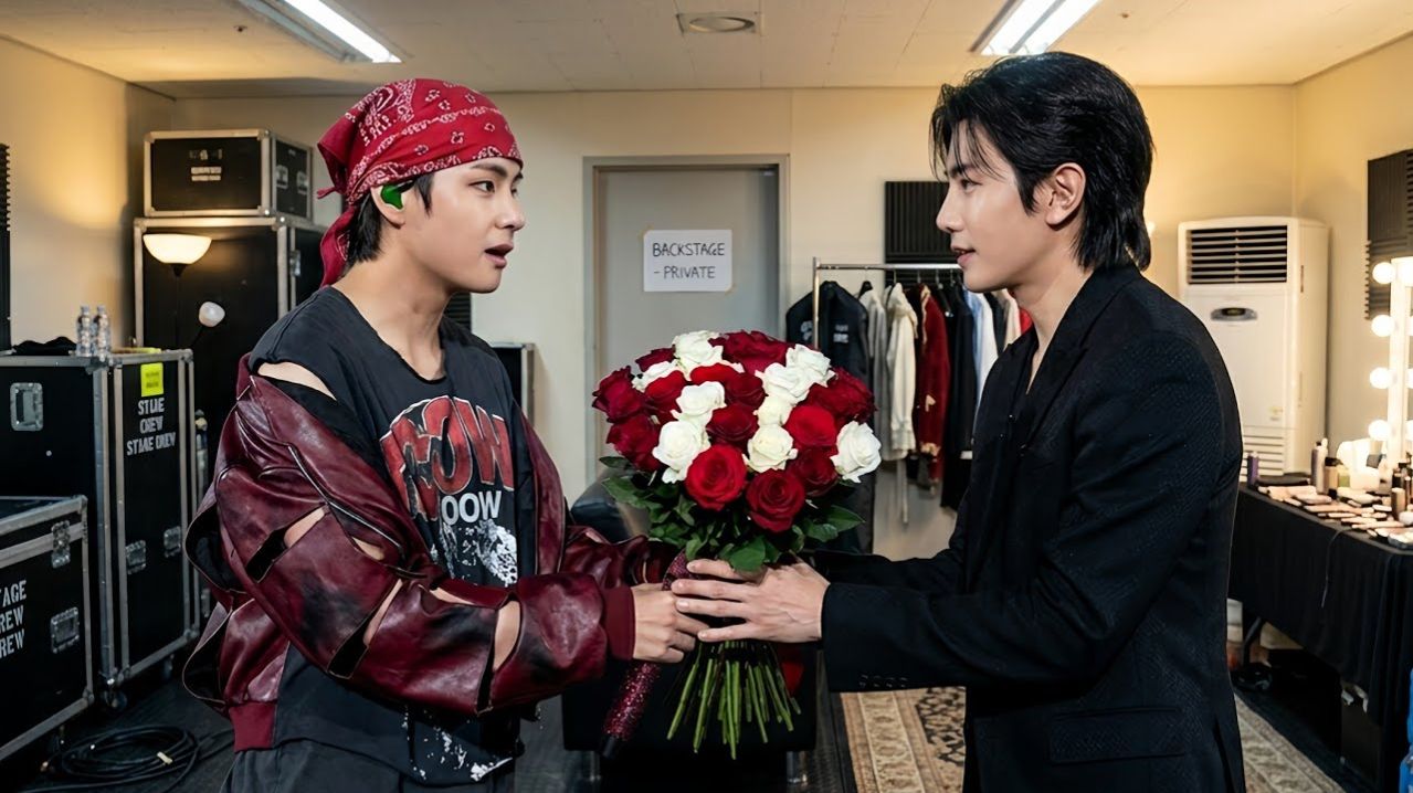 Тэхен получил сюрприз от Пак Хёшина на концерте BTS 