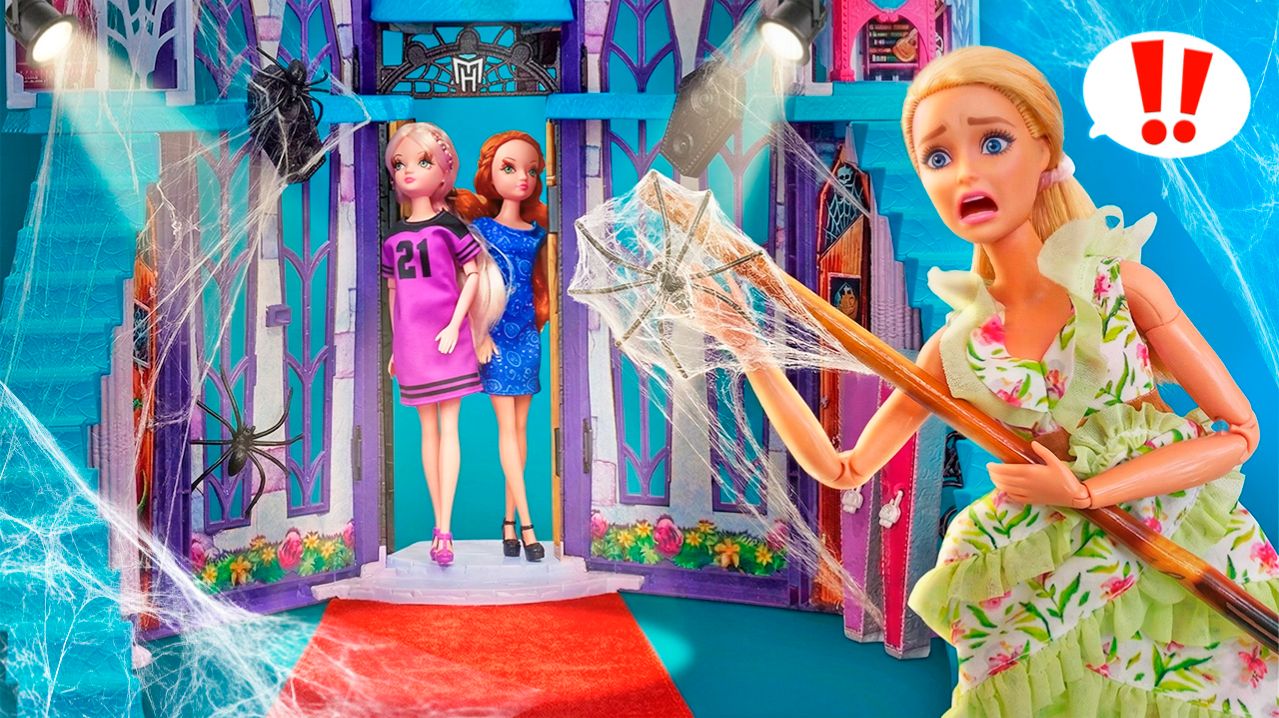 ПЫЛЬ, ПАУКИ И ПРОПАВШИЕ ПЛАТЬЯ! 😱👗 Барби ОРГАНИЗУЕТ ПОКАЗ МОД В ЗАБРОШЕННОМ ЗАМКЕ! 🏰✨