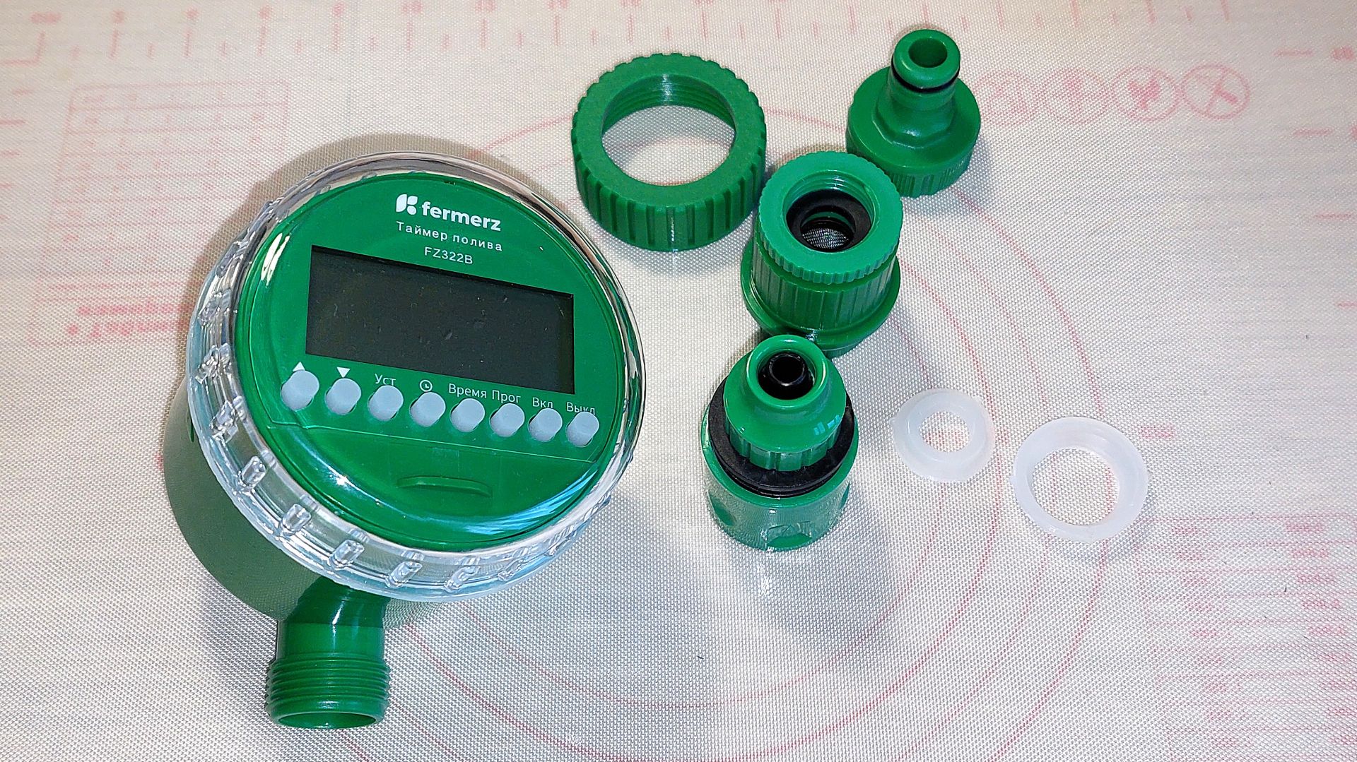 Таймер полива FZ-322B, настройка, подключение и устройство