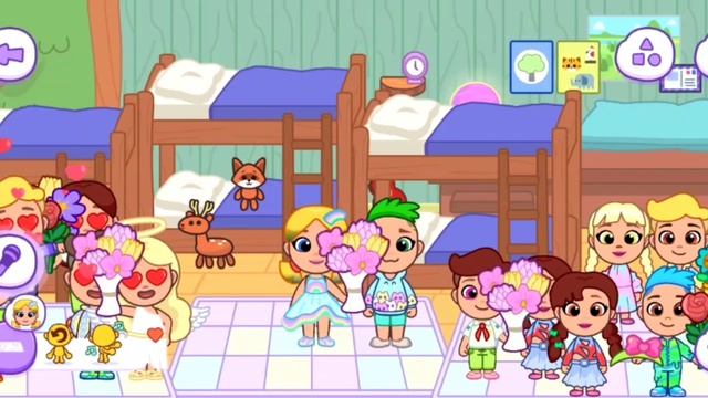 День цветов девочек в Taking tom and friends world