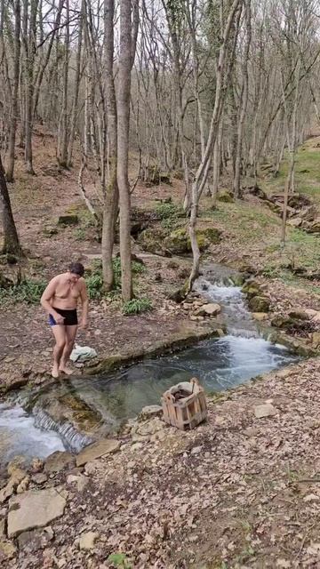 Крым Баня и купель посреди леса!