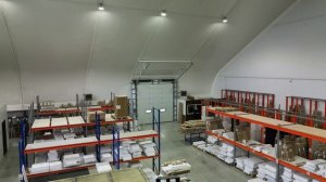 Проект для высокотехнологичного мебельного производства. Размеры: 38×67 м, высота 15,5 м