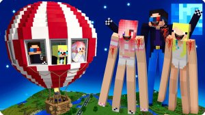 🎈ПОСТРОИЛИ БАЗУ на ВОЗДУШНОМ ШАРЕ Против СЛОМАННЫХ ШЕДИ ЛЕСКА и НУБИК в МАЙНКРАФТ!