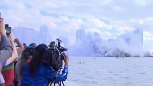 Мощный взрыв за секунды сровнял с землей один из люксовых отелей в престижном районе Майами.