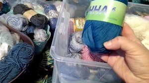 Разбираю остатки пряжи. Буду вязать пледы.