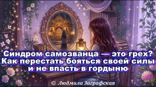 Синдром самозванца — это грех? Как перестать бояться своей силы и не впасть в гордыню