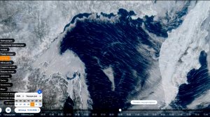 Ледовая обстановка на Охотском море. Вид со спутника с 6 по 12 апреля 2026 года