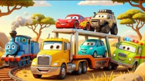 Городские приключения. Погоня: полиция, монстр - пожиратель и Молния Маккуин.